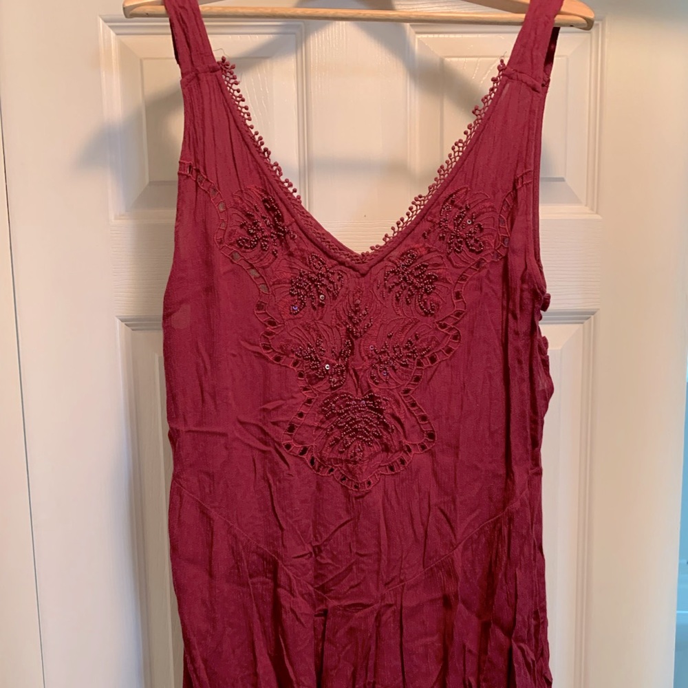 Free people beaded slip dress